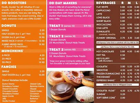 Dunkin Donuts Menu, Menu for Dunkin Donuts, Rotorua Central, Rotorua - Menumania/Zomato