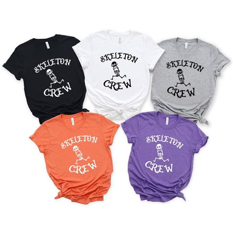 Skeleton Crew Shirt, Skeleton Family Matching Shirt, Halloween Party Shirt, Halloween Costume ...