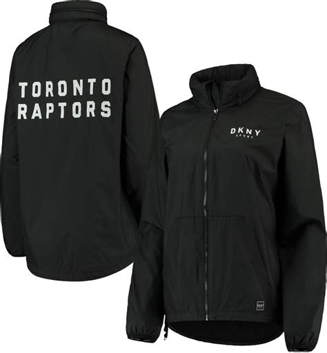 DKNY Women's Sport Black Toronto Raptors Stadium Full-Zip Jacket ...