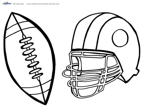 Printable Football Coloring Page 5 - Coolest Free Printables