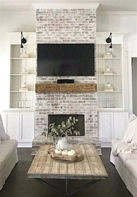 25 Chic Whitewashed Fireplaces For Your Home - Shelterness