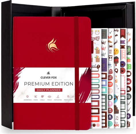 Clever Fox Planner Daily Premium Edition – Luxurious Daily Planner with Hourly Schedule ...