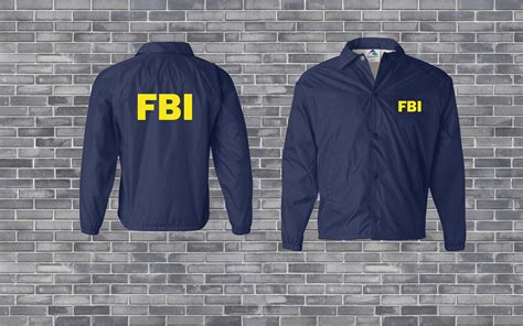 FBI Field Agent Agent Jacket - Realistic Jacket- Customizable! Federal Bureau of Investigation ...