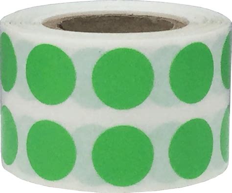 Light Green Circle Stickers, 13 mm 1/2 Inch Dot Labels 1000 Pack ...