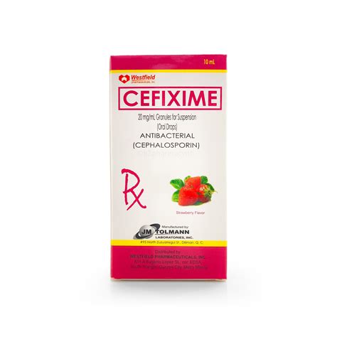 All / Cefixime 20 mg/ mL Oral drops 10mL