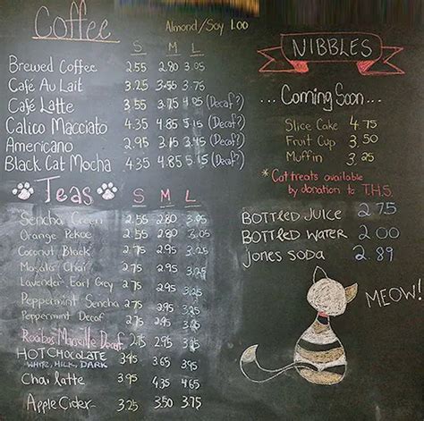 11+ Inspirasi Cat Cafe Menu