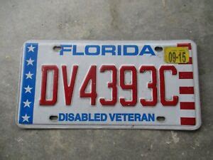 Florida 2015 Disabled Veteran license plate # 4393 C | eBay