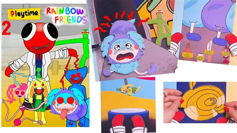 DIY♥Rainbow Friends &Poppy Playtime Gamingbook-Red's Poppy Playtime Operation story 2 - YouTube