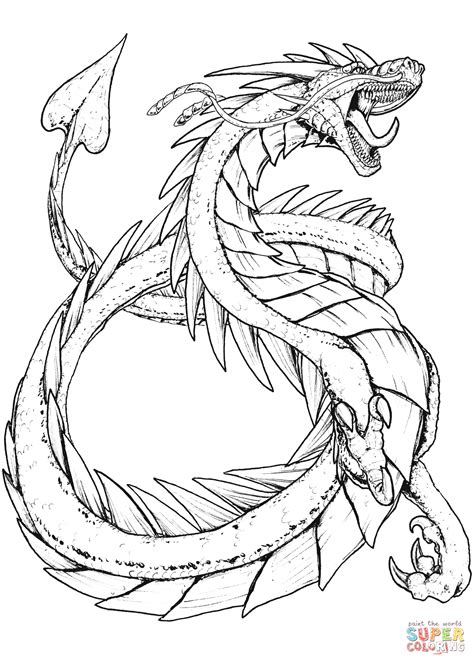 Hydra Dragon Coloring Pages at GetColorings.com | Free printable colorings pages to print and color