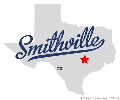 Map of Smithville, TX, Texas