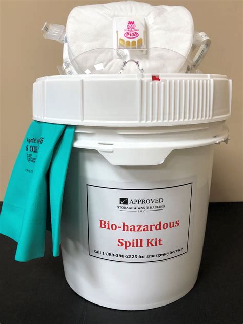 2.5-Gal Biohazard Spill Kit - Approved Storage & Waste