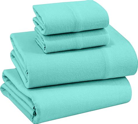 Amazon.com: RUVANTI Flannel Sheets King Size - 100% Cotton Brushed ...