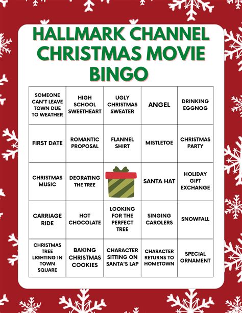 FREE Printable Hallmark Channel Movie Bingo Cards - Lola Lambchops