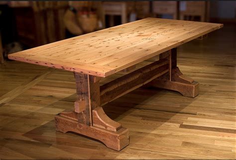 nice heavy wooden table | Rustic kitchen tables, Rustic dining room ...