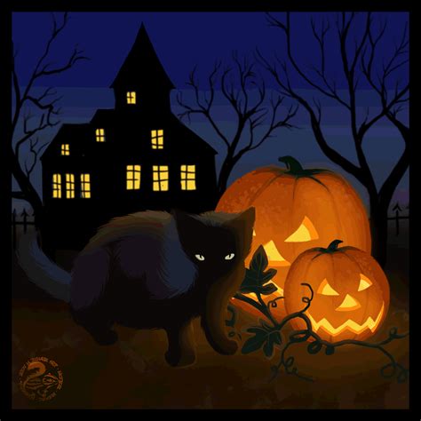 {Best}* Happy Halloween 2023 Animated & 3D GIF Greeting Card, Image & Picture