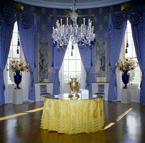 KN-C19633. Blue Room, White House - John F. Kennedy Presidential Library & Museum