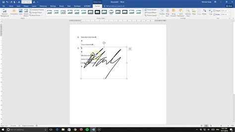 Creating and Saving Signature in Word - YouTube