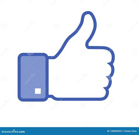 Facebook Like Vector Icon editorial stock image. Illustration of global ...