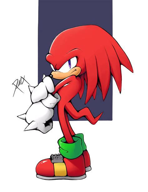 More Sonic art, this time of Knuckles. Drawing him was fun! : r ...