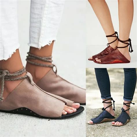 Women Sandals 2018 Flat Sandals Summer Shoes Woman Ankle Strap Soft ...