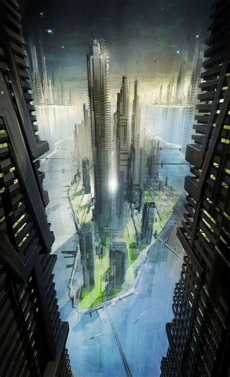 17 Best images about Sci-Fi City Concept Art on Pinterest | Spaceships, Concept ships and Artworks