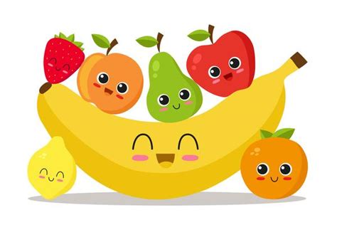 Fruit Cartoon Vector Art, Icons, and Graphics for Free Download