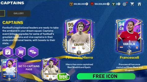 FREE ICON!! CAPTAINS EVENT GUIDE FC MOBILE 24 | NEW EVENT & RIVALS NORTH LONDON DERBY FC MOBILE ...