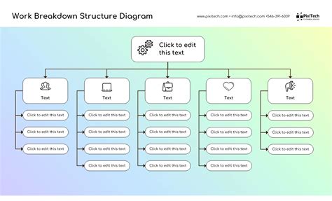 Blank Work Breakdown Structure Diagram Example Template - Venngage