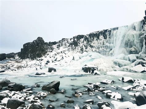 Winter in Iceland. Oxararfoss at Thingvellir National Park [4032x3024] | Thingvellir national ...