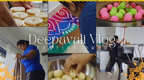 Deepavali Vlog - Shopping | Cleaning | Murukku | Rava Laddu | Rasgulla ...