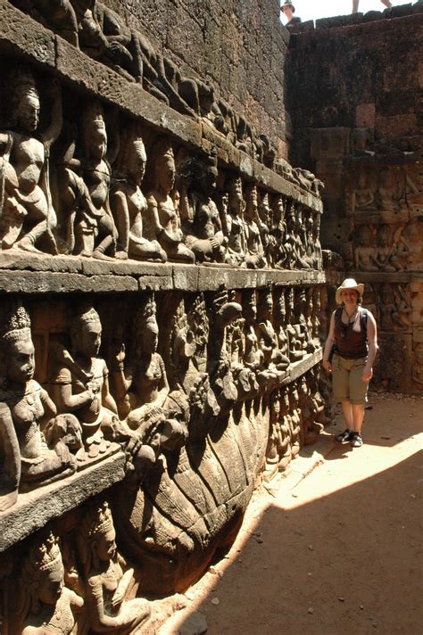 Terrace of the Leper King | Reliefs of nagas and deities on … | Flickr