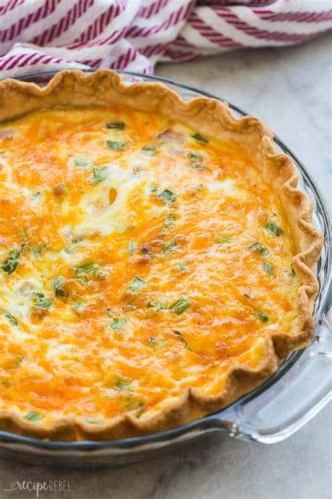 Easy Ham Quiche Recipe {VIDEO} - The Recipe Rebel