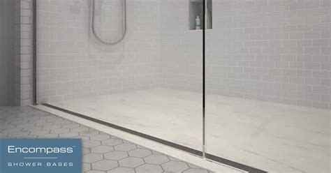 Custom Size Fiberglass Shower Base - Glass Designs