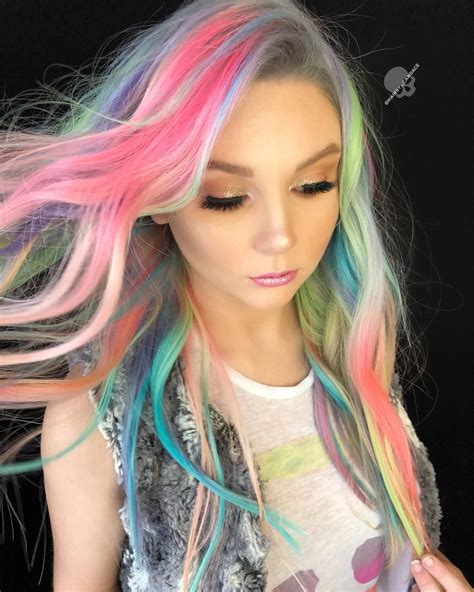 rainbow hair. neon hair mermaid hair | Rainbow hair, Neon hair, Mermaid ...