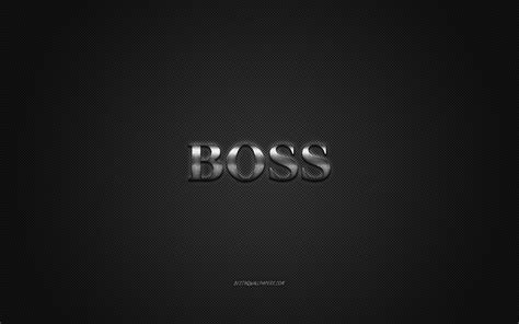 Download wallpapers Hugo Boss logo, metal emblem, apparel brand, black ...