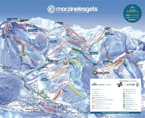 Morzine Mapa sjezdovek | Mapa střediska Morzine