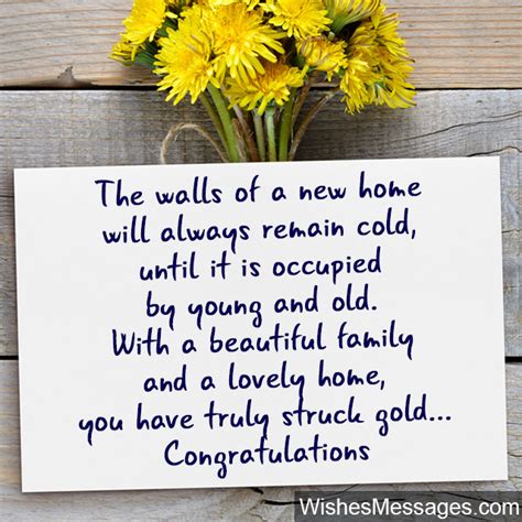 New Home Wishes and Messages: Congratulations for Buying a New House ...