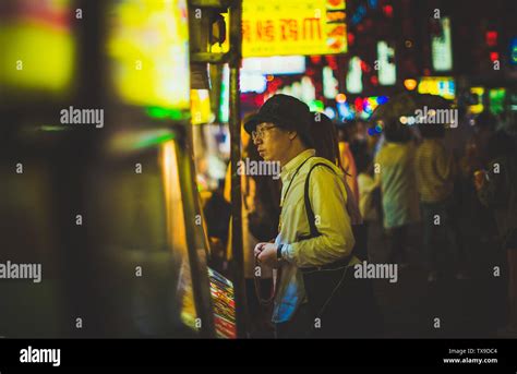 Night view of the old town Stock Photo - Alamy