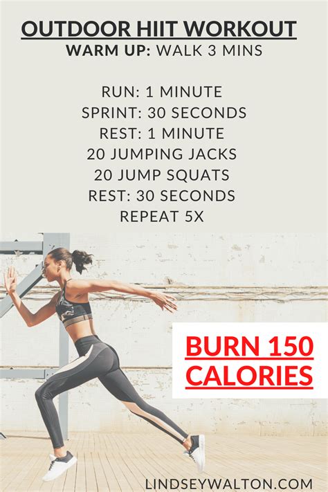 Outdoor HIIT Workout To Boost Your Metabolism [Free Workout] | Hiit ...