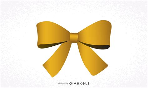 Yellow Ribbon Bow Vector Download