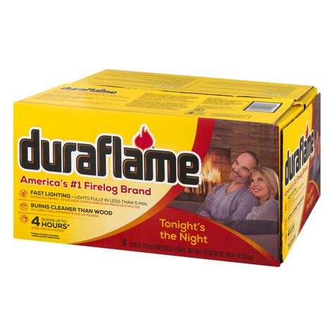 Duraflame 6 Pack Firelogs 4-hr 6lb Home Fireplace Camping Stove Burner Fire Pit 41137000075 | eBay