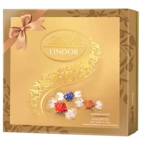 Lindt Lindor Assorted Chocolate Gift Box, 225g - DealzDXB