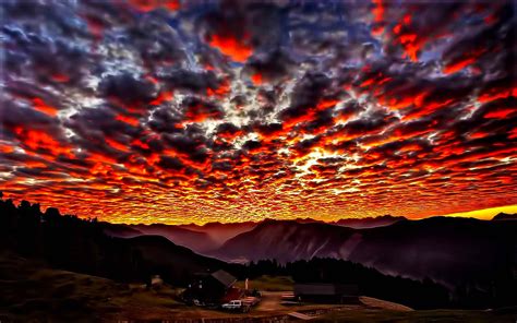 Burning Cloud Of Lava wallpaper | nature and landscape | Wallpaper Better