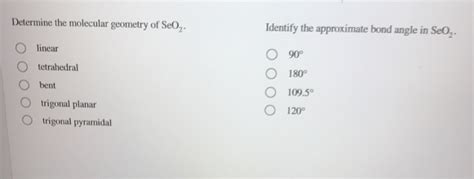 Solved 2 > Draw the Lewis dot structure for Seo, Determine | Chegg.com