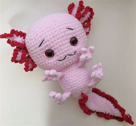 Axolotl amigurumi crochet toy - Inspire Uplift