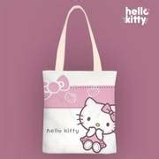 Kawaii Hello Kitty Pattern Canvas Bag, Lightweight Versatile Handbag, Trendy Bag - Temu