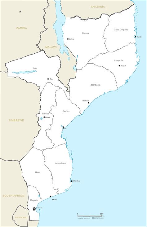 Maps of Mozambique