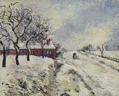 Camille Pissarro: Winter landscapes | Impressionism, Camille pissarro paintings, Art movement