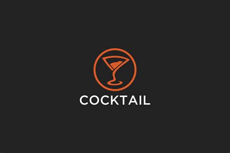 Cocktail Glass Logo Design Vector Graphic by Bayu_PJ · Creative Fabrica