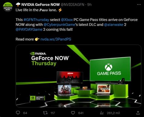 Nvidia GeForce Now presume la llegada de juegos de Xbox Game Pass